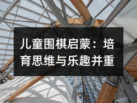 儿童围棋启蒙:培育思维与乐趣并重