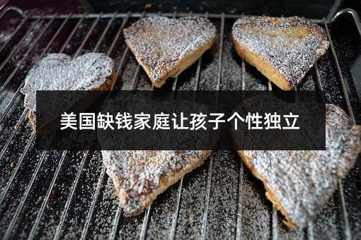 美国缺钱家庭让孩子个性独立