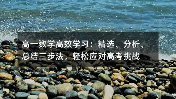 ��һ��ѧ��Чѧϰ����ѡ���������ܽ�������������Ӧ�Ը߿���ս